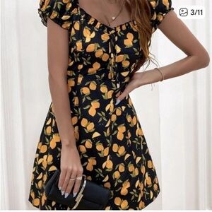 Reformation Black Lemon Pacer Mini Dress 10